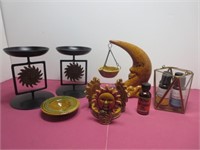 NEW Pier 1 Suns & Moon Candle Holders & Oil