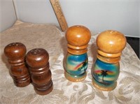 Retro Wooden Salt & Pepper Shakers