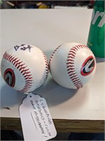 2 Autographed Shorebirds Baseballs