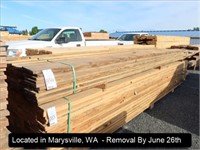 LOT, 1" X 8" KILN DRIED HEM FIR LUMBER AT APPROX