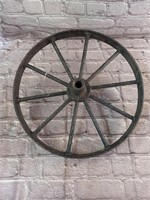 Black Metal Wagon Wheel 15"