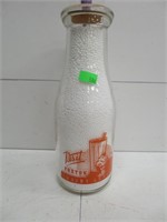 Foxton Dairy milk bottle, Wingham, pint