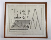 18TH CENTURY ENGRAVING OF PANTOGRAPH