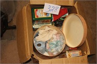 LOT OF SEWING, TINS, MISC
