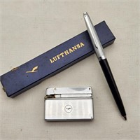 Lufthansa Lighter & Pen w/ Box