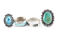 Collection of 4 Native American Rings