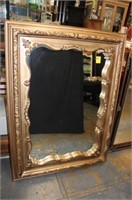 Modern Gold Framed Mirror 36" x 48"
