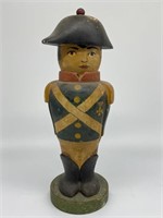 Early Italian Wood Carved Soldier.