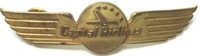 Vintage Capital Airlines Hat Badge Pin