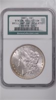 1887 Morgan Silver $ NGC Binion BU