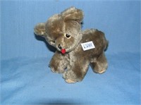Great early hand stitched plush animal figure