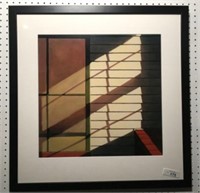 Abstract Window Framed Print