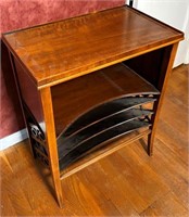 vintage record stand / end table