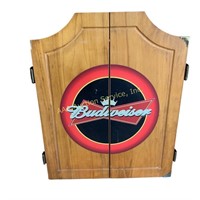 Budweiser Dart Board with Logo, includes Cricket