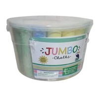 Jumbo Sidewalk Chalk Bucket Set 36 Pieces