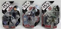 (3) 2007 Star Wars 30th Anniversary Action Figure