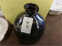 vintage brown stoneware jug-as found