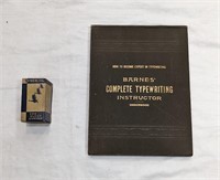 Barnes Typewriting Instructions With Syringe