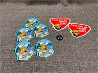 Collection of Vintage Smokey The Bear Stickers