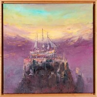 Robert Andriulli Oil on canvas "Nautical Dream