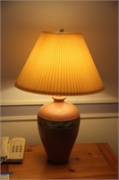 Ceramic table lamp, 28" tall