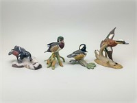 (4) Duck Statuettes - Widgeon, Wood Duck