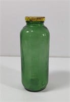 Vintage 1950s Green Glass Refrigerator