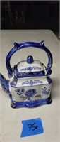 Blue White  Tea pot