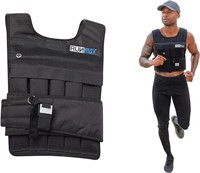RUNFast RUNmax Pro Weighted Vest, 40 lb, Black