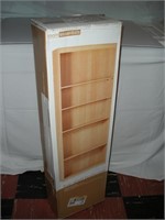 Maple Laminate 5 Shelf Bookcase 28 x 11 x 72"
