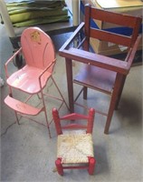 3 Doll Chairs