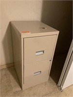 2 Drawer File Cabinet w/Key