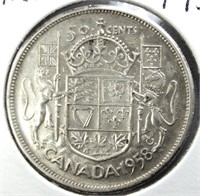 1958 Canada Silver 50 Cents