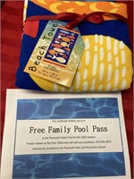 Free family pool pass to the Plymouth public pool