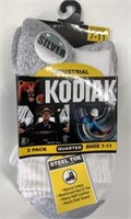 New Kodiak Industrial 2 Pack Size 7-11 Work Socks