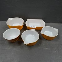 Orange & Orchard Pyrex Mixing Bowls