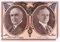 HARDING AND COOLIDGE CAMPAIGN JUGATE