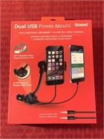 New dual USB powered Cell phone mount