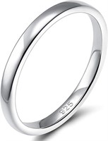 Minimalist 2mm High Polished Dome Band