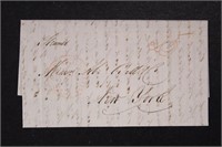 1840s-1850s 6 Stampless Covers mostly Rail Road re
