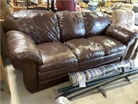 Leather sofa 35in X 68in X 27.5 in