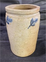 Antique Salt Glaze Stoneware Crock