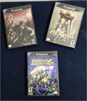 3 Nintendo GameCube Games