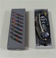 New in box Stainless Steel Pirate Skull Knife