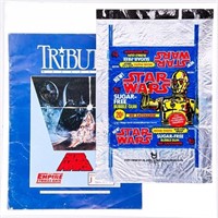 Scarce - "STAR WARS" TOPPS Wax Box Wrap, 1982 Tr
