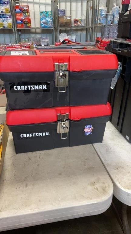 2 SM CRAFTSMAN TOOL BOXES WITH APPROX 20lbs of