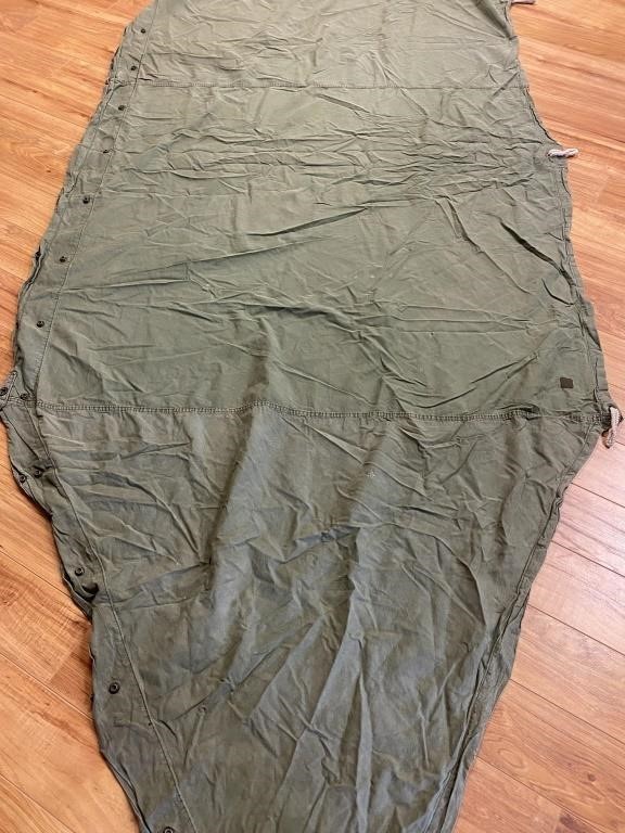 F1)  US Vietnam era shelter half/tent. This is One
