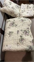 Double quilt pillow and sham cover