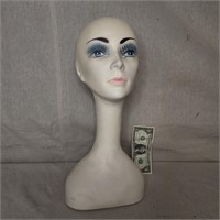 1960's swan neck mannequin head