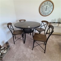 5PC GAME TABLE & CHAIRS
